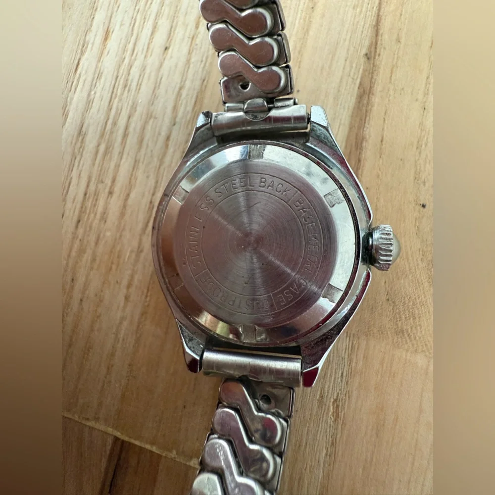 Vintage Focal De Luxe ladies silver tone mechanical  dress watch